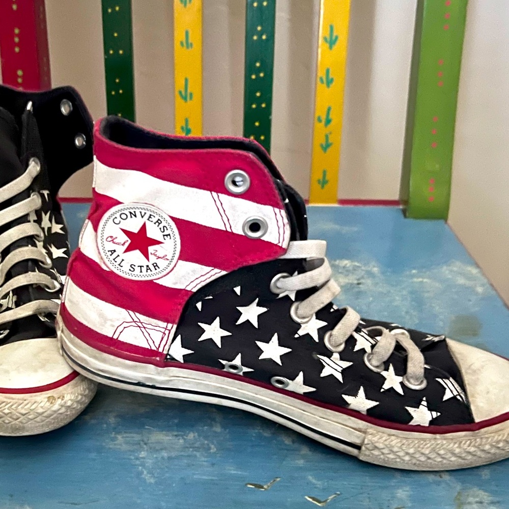 Converse Velcro high tops kids 4